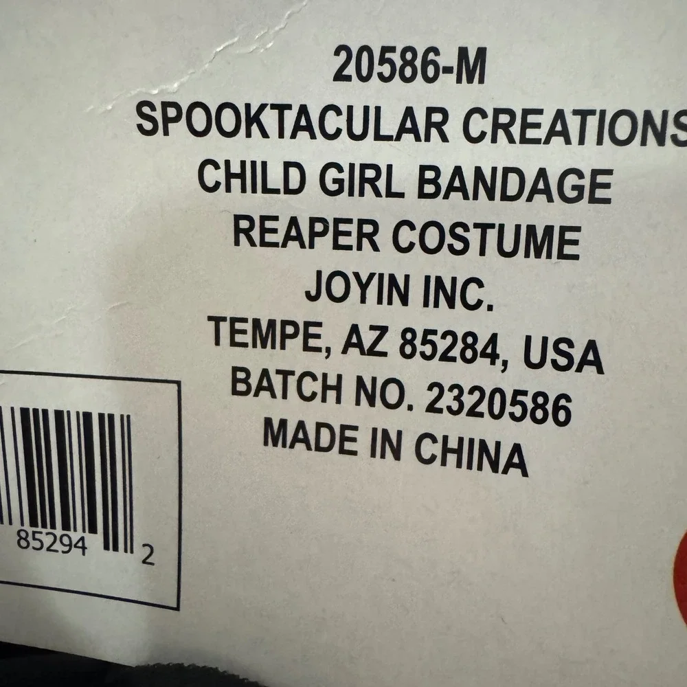 Spooktacular Creations Bandage Reaper Girl Medium Halloween Costume Scary B2